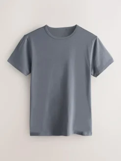 Clearance Next 5 Pack Modal Layering T-Shirt Neutral/Blue