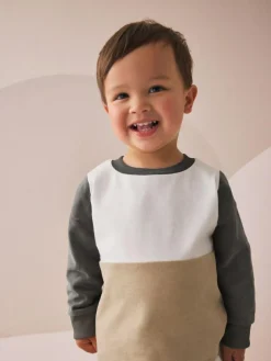 Next Long Sleeve Soft Touch T-Shirt and Joggers Set (3mths-7yrs)^BOY Tops|Sweat Pants