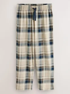 Next Neutral/Navy Check Jersey Short Sleeve Pyjamas Set 2 Pack^ Nightwear|Pyjamas