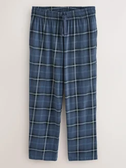 Next Neutral/Navy Check Jersey Short Sleeve Pyjamas Set 2 Pack^ Nightwear|Pyjamas