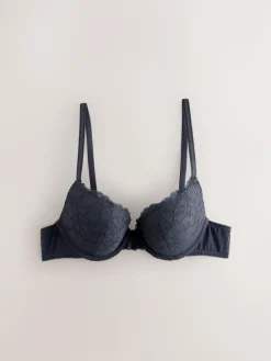 Discount Next Push Up Plunge Lace Bras 2 Pack Neutral/Navy