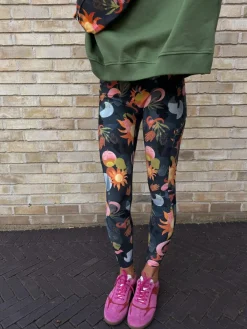 Best Never Fully Dressed Blue Sun Print Leggings