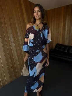 Never Fully Dressed Brown Sunshine Tilly Dress^Women Maxi Dresses