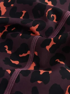 Best Never Fully Dressed Burgandy Leopard Unitard