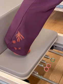 Best Never Fully Dressed Cotton Flare Leggings Burgundy Embroidered