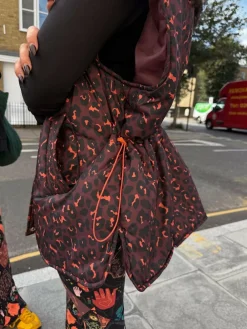 Discount Never Fully Dressed Burgundy Leopard Padded Gilet