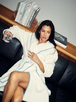 Best Never Fully Dressed Cream Octopus Borg Fleece Robe