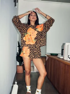 Never Fully Dressed Leopard Poppy Shorts^Women Shorts