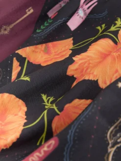 Never Fully Dressed Night Garden Satin Long Line Robe^Women Bathrobes|All Night & Lounge