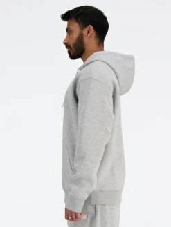 Best New Balance Mens Essential Fleece Hoodie Grey