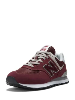 Hot New Balance Red/White Mens 574 Trainers
