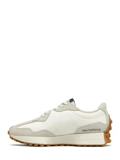 New Balance White/Navy Blue 327 Trainers^Women Sneakers|Sportswear
