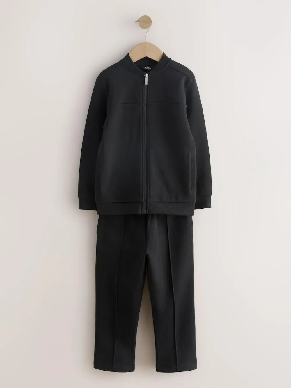 New Next Smart Jersey Bomber Jacket and Joggers Set (3-16yrs) New Black