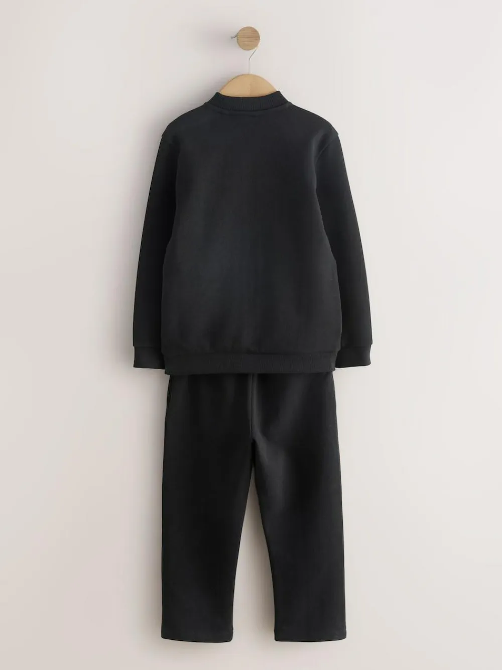 New Next Smart Jersey Bomber Jacket and Joggers Set (3-16yrs) New Black