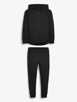 Next Tech Sportswear Hoodie and Joggers Set New Black
