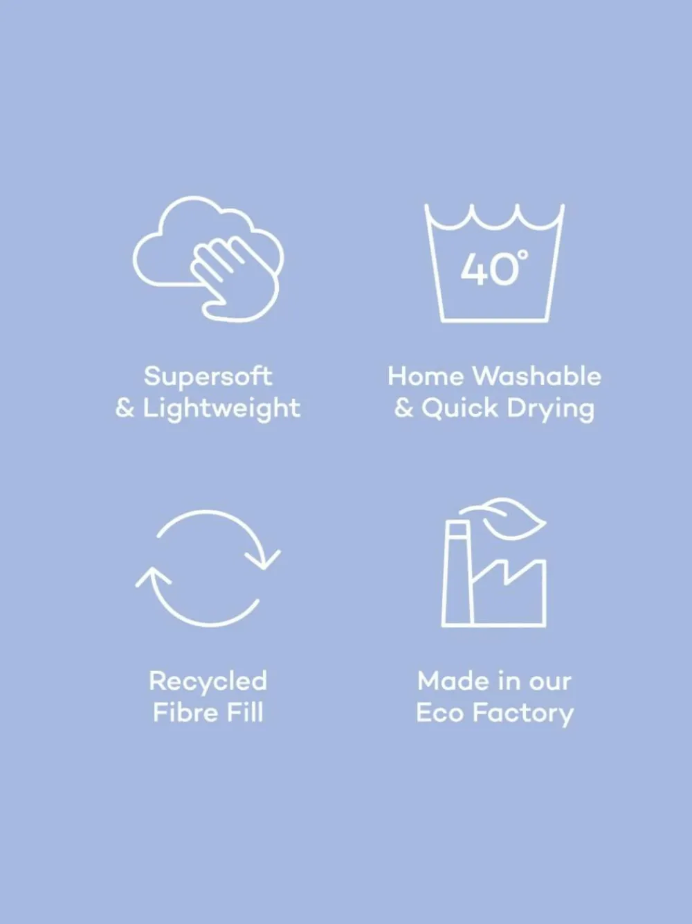 Night Lark 10.5 Tog Coverless Duvet and Pillowcase Set^ Duvets & Pillows|Comforters & Pillows