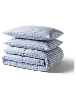 Night Lark Gingham 4.5 Tog Coverless Duvet Set^ Duvets & Pillows|Comforters & Pillows