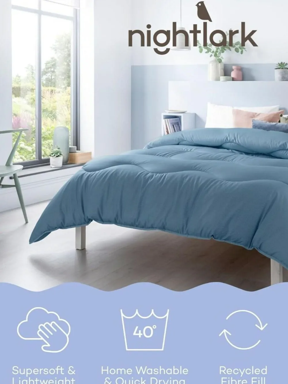 Night Lark Linen 4.5 Tog Coverless Duvet^ Duvets & Pillows|Comforters & Pillows