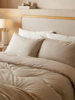 Discount Night Lark Natural Oat 4.5 Tog Coverless Duvet and Pillowcase Set