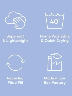 Night Lark Natural Oat 10.5 Tog Coverless Duvet and Pillowcase Set^ Duvets & Pillows|Comforters & Pillows