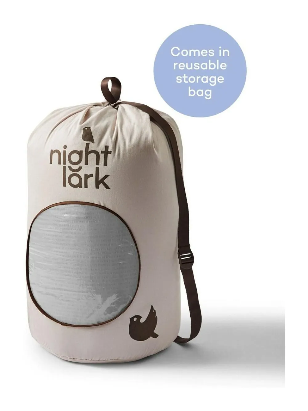 Discount Night Lark Seersucker Coverless Duvet and Pillowcase 4.5 Tog Set Nordic Mist Grey