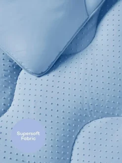 Night Lark Tufted Dot Coverless 10.5 Tog Duvet and Pillowcase Set^ Duvets & Pillows|Comforters & Pillows