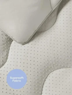 Night Lark Tufted Dot Coverless 10.5 Tog Duvet and Pillowcase Set^ Duvets & Pillows|Comforters & Pillows