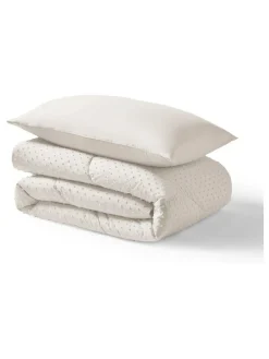 Night Lark Tufted Dot Coverless 10.5 Tog Duvet and Pillowcase Set^ Duvets & Pillows|Comforters & Pillows