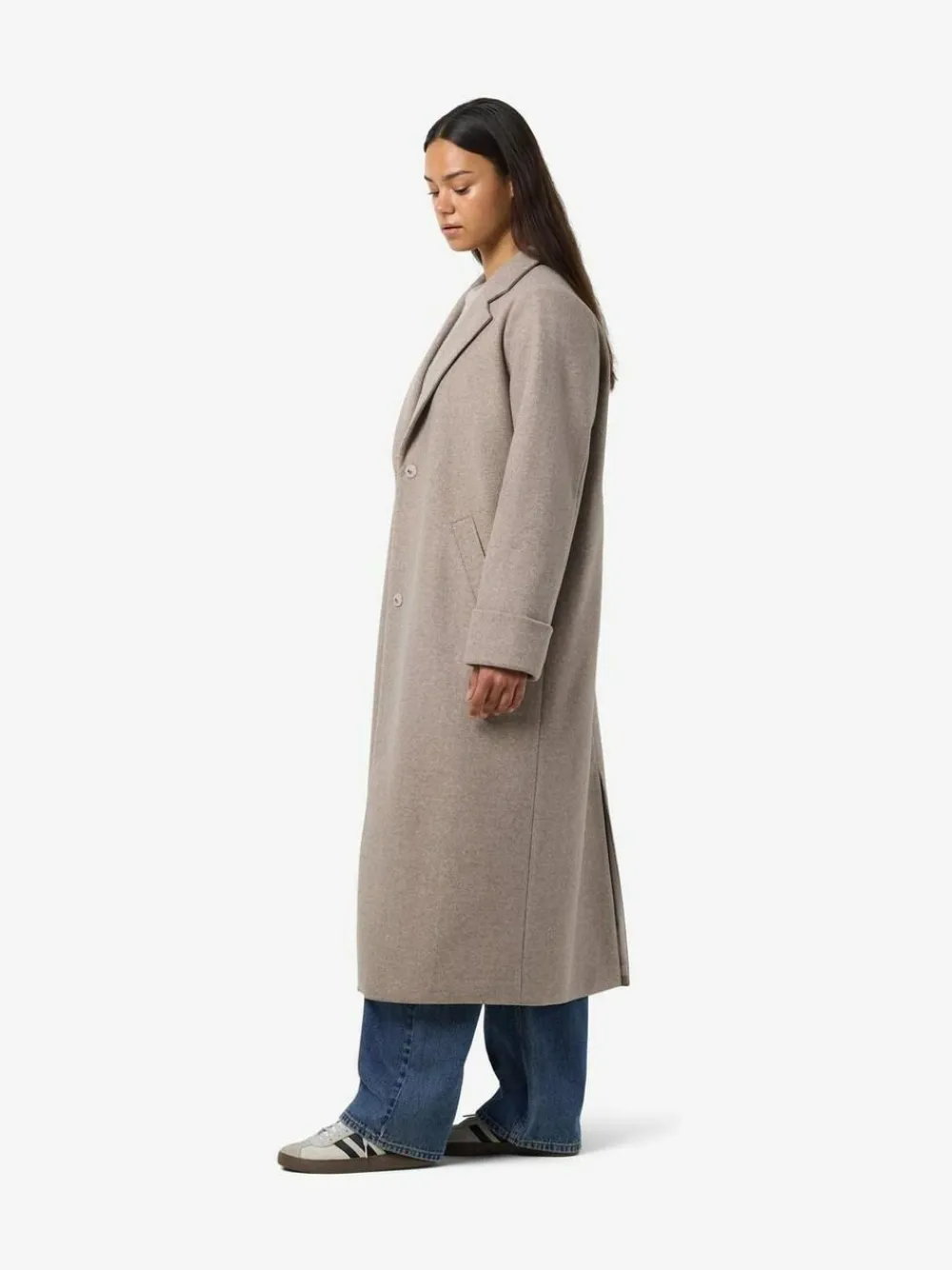 Clearance NOISY MAY Brown Long Coat