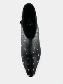 Novo Wide Fit Wide Fit Kiki Studded Low Heel Ankle Boots^Women Wide Fit & Extra Wide Fit