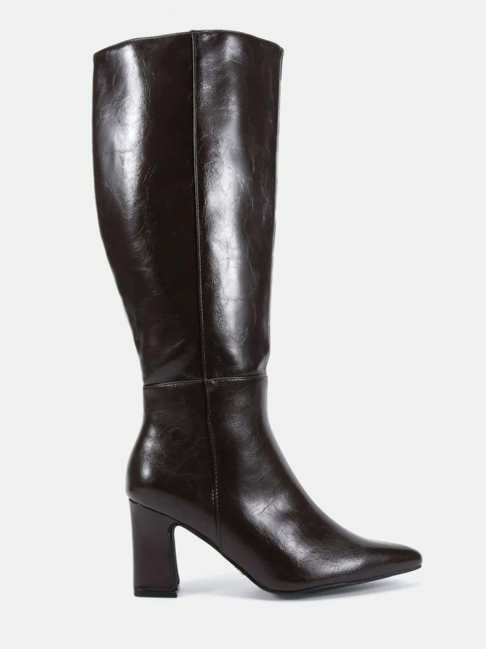 Novo Wide Fit Gala Point Toe Block Heel Knee Boots^Women Wide Fit & Extra Wide Fit