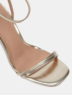 Outlet Novo Wide Fit MATILDA Strappy Heeled Sandals Gold