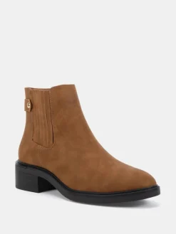 Novo Natural Wide Fit Wide Fit Darlina Flat Chelsea Ankle Boots^Women Wide Fit & Extra Wide Fit
