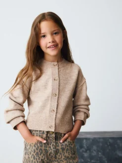 Next Oatmeal Button Up Cardigan (3-16yrs)^ Knitwear & Sweaters|Knitwear