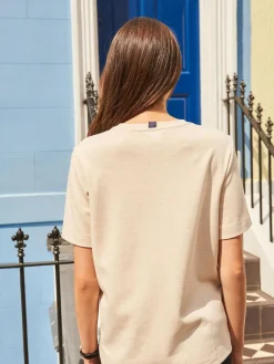 Hot Next Oatmeal Cream Heavyweight Short Sleeve Crew Neck T-Shirt