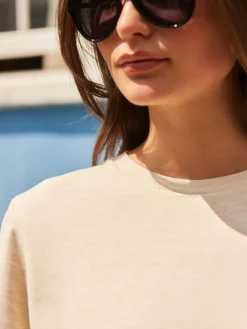 Hot Next Oatmeal Cream Heavyweight Short Sleeve Crew Neck T-Shirt