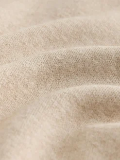 Hot Next Fine Knit Cape Poncho Oatmeal