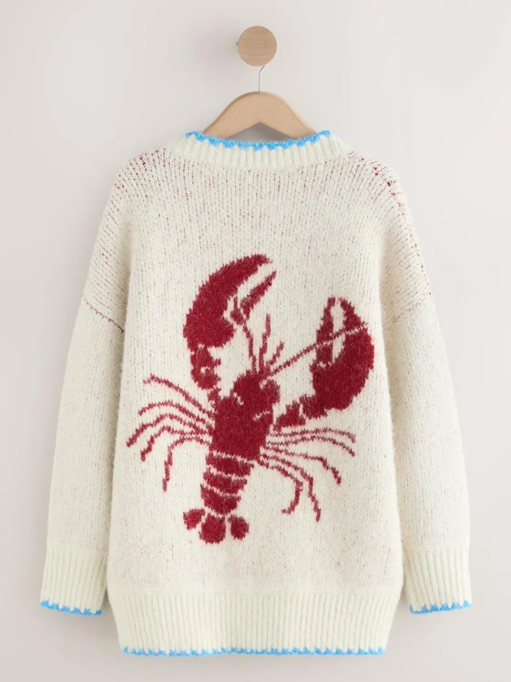 Next Oatmeal Lobster Button Cardigan