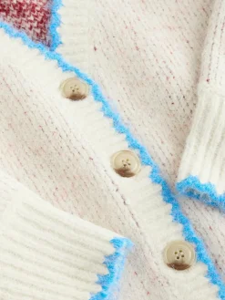 Next Oatmeal Lobster Button Cardigan