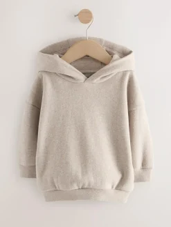 New Next Long Sleeve Soft Touch Hoodie (3mths-7yrs) Oatmeal Marl