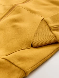 Next Ochre Yellow 1 Pack Plain Zip Through Hoodie (3-16yrs)