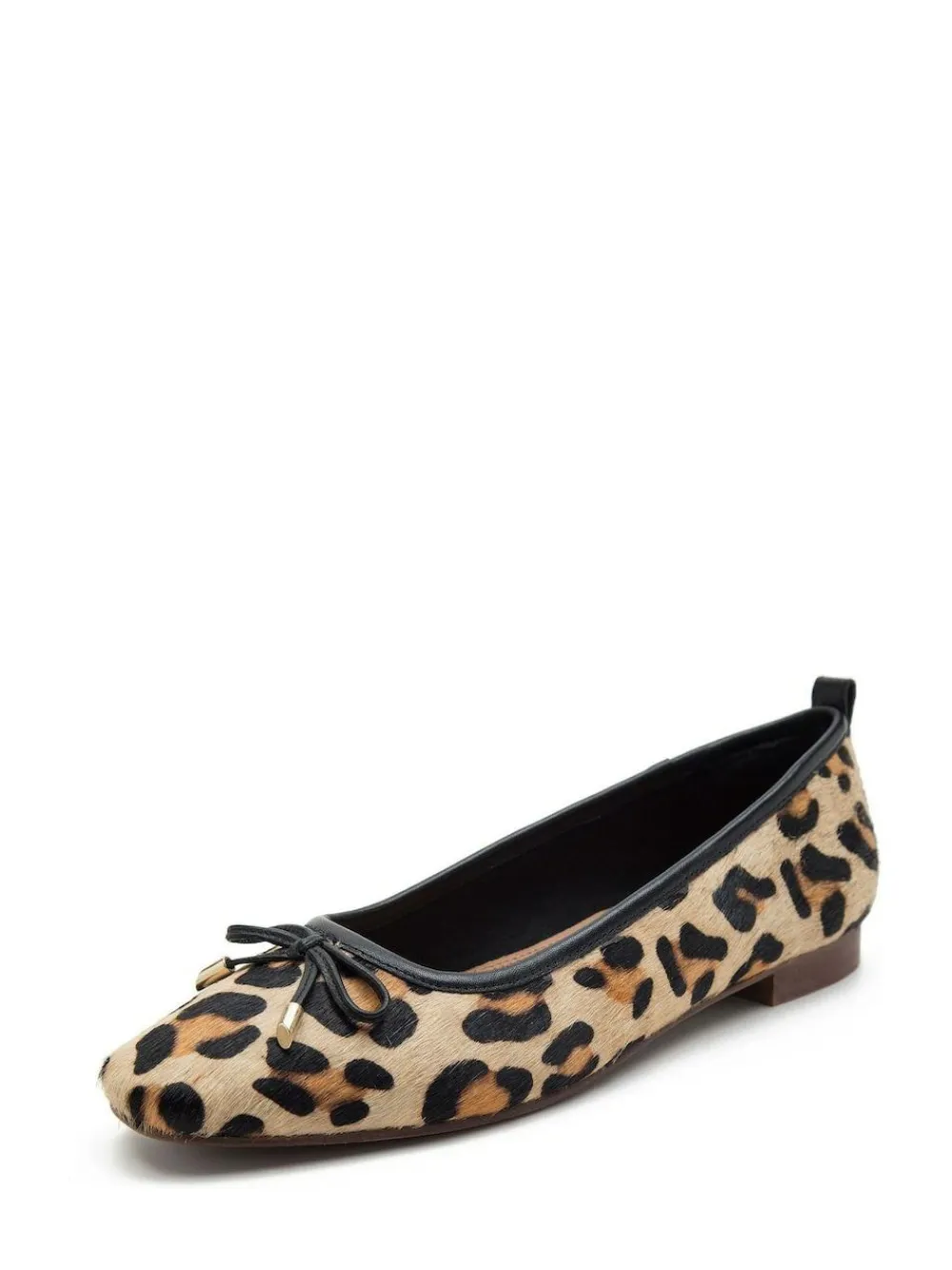 Off The Hook Animal Pinner Leather Leopard Print Ballerinas^Women Flats