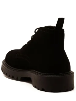Sale Off The Hook Black Axel Suede Chukka Ankle Lace-Up Black Boots