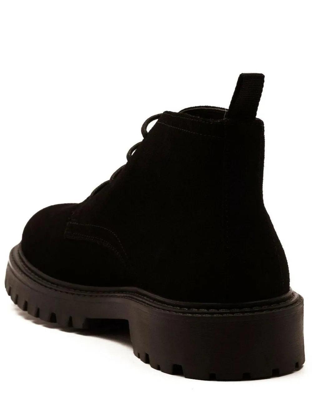 Sale Off The Hook Black Axel Suede Chukka Ankle Lace-Up Black Boots