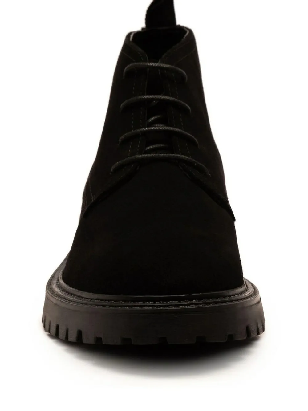 Sale Off The Hook Black Axel Suede Chukka Ankle Lace-Up Black Boots