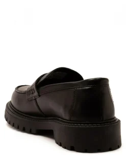 Off The Hook Black Bowie Leather Elevated Loafers^ Shoes