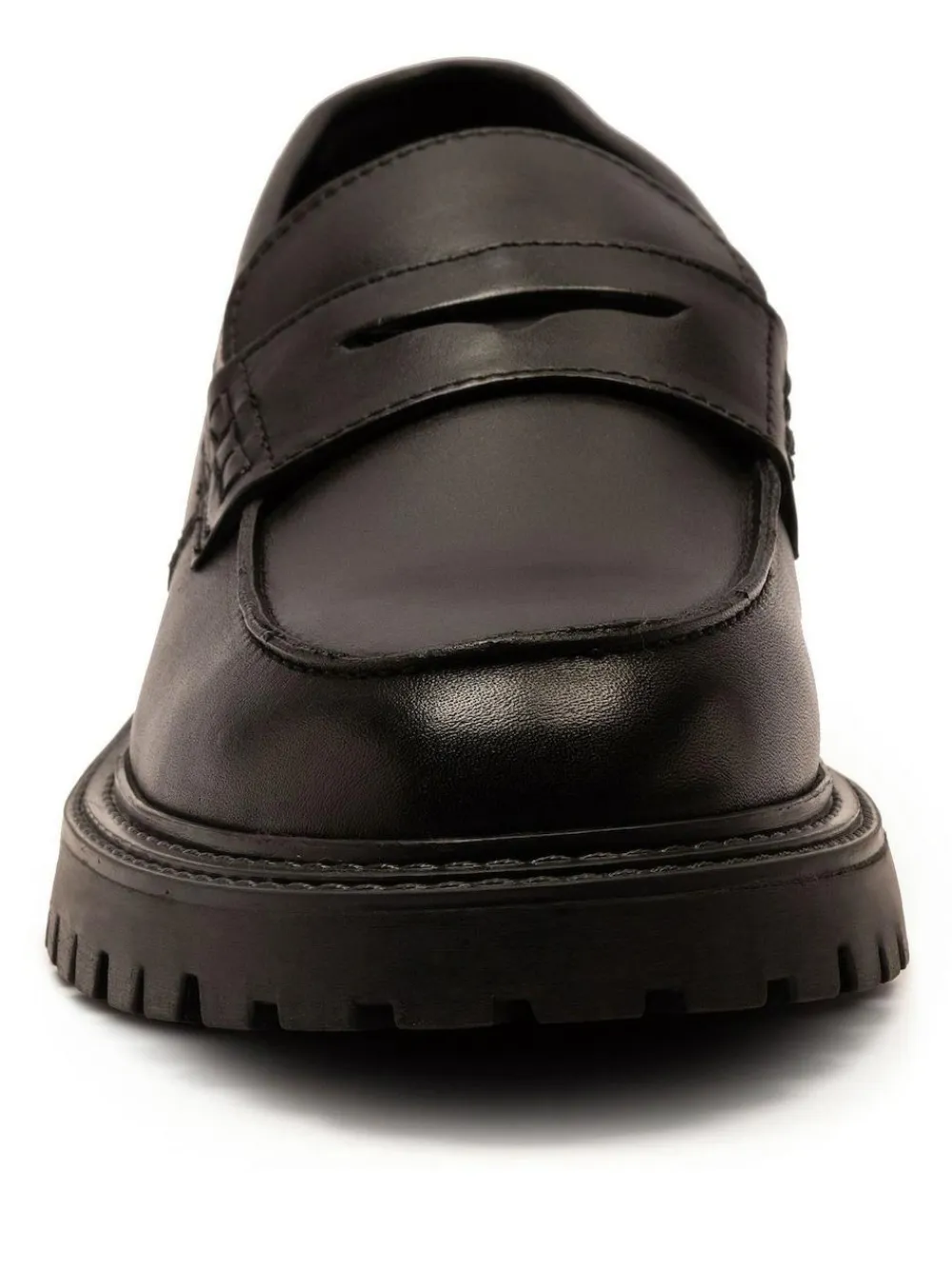Off The Hook Black Bowie Leather Elevated Loafers^ Shoes