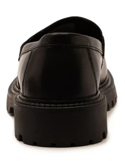 Off The Hook Black Bowie Leather Elevated Loafers^ Shoes