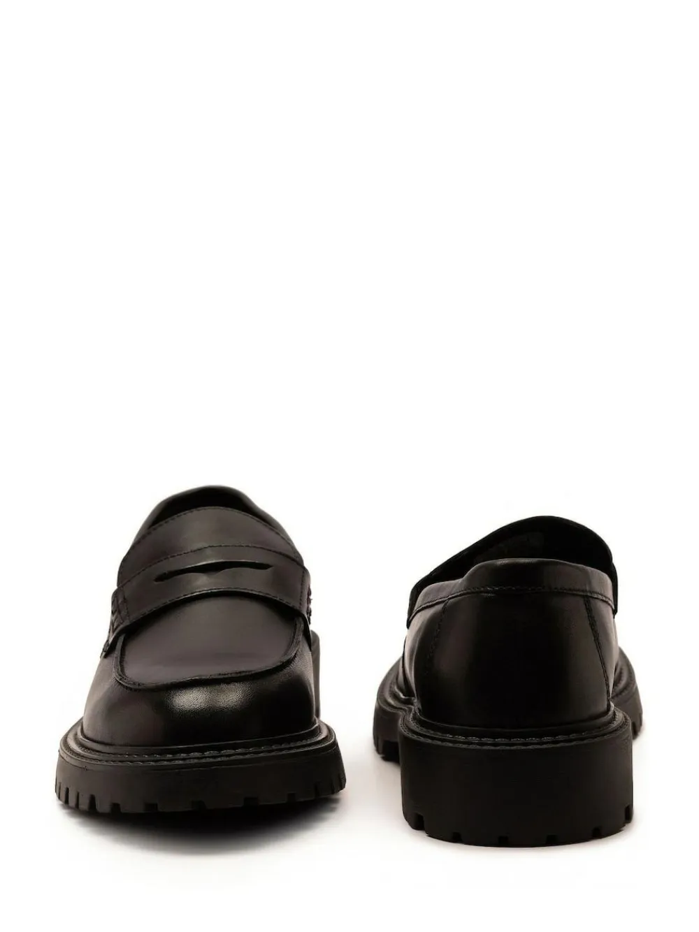 Off The Hook Black Bowie Leather Elevated Loafers^ Shoes