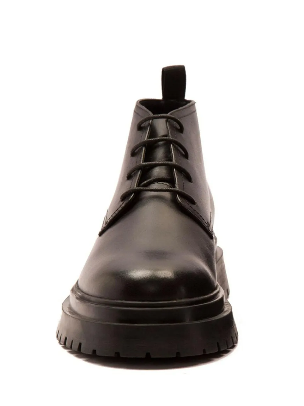 Clearance Off The Hook Black Hardrock Leather Lace-Up Chukka Ankle Boots